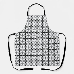 Delantal Patrón de Shippo blanco y negro con clase