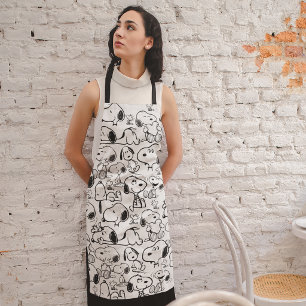 Delantal Patrón de sonrisa de Snoopy risita risa