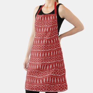 Delantal Patrón de sudadera navideño navideño