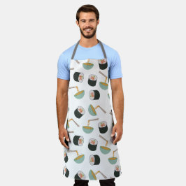 Delantal Patrón de sushi y fideos