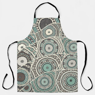 Delantal Patrón de tejido de retazos vintage. Decoración de