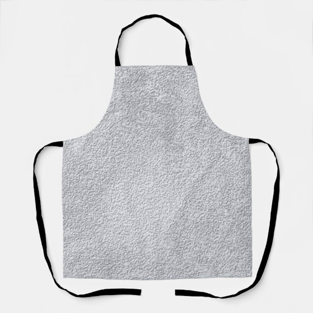 Delantal Patrón de textura de pared de piedra gris hormiga (Anverso)