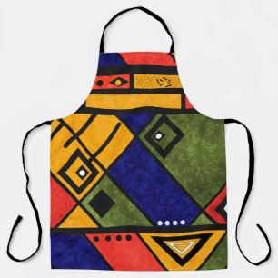 Delantal Patrón de textura tradicional africano sin soldadu