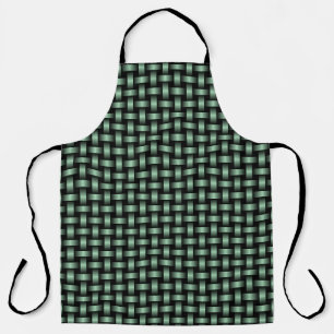 Delantal Patrón de trapo negro verde