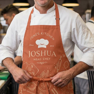 Delantal Patrón de Utensilio de Cocina del Chef de Cocina A