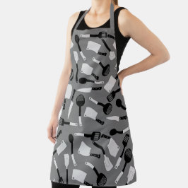 Delantal Patrón de Utensilios de Cocina