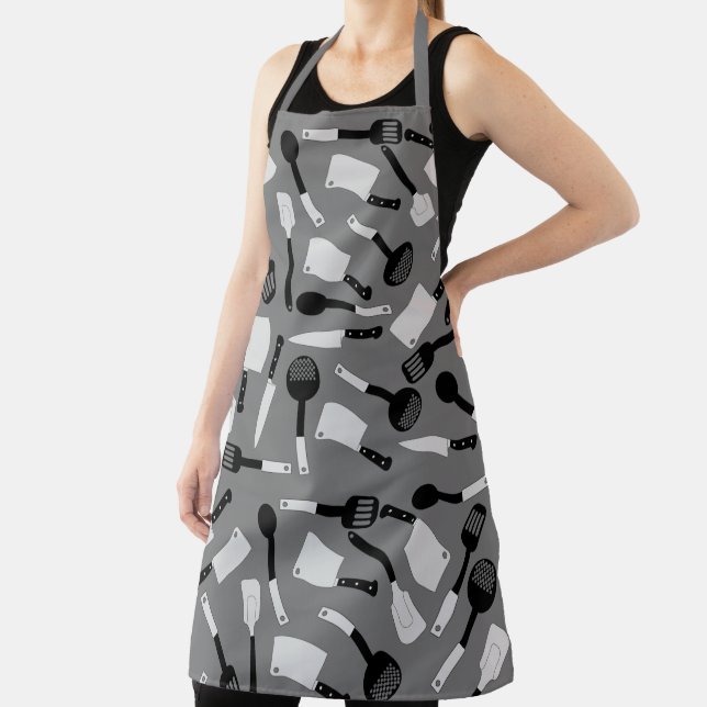 Delantal Patrón de utensilios de cocina