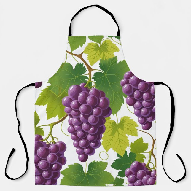 Delantal Patrón de uva (Anverso)