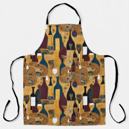 Delantal Patrón de vino moderno