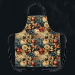 Delantal Patrón de vintage del Día de Acción de Gracias Flo<br><div class="desc">Este delantal es una armoniosa mezcla de botánicos vintage y el encanto caprichoso de los patrones de calabaza. Trae la belleza del mundo natural a sus dedos,  creando una sinfonía visual. ¡Elige los tuyos!</div>