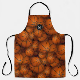 Delantal patrón deportivo de baloncesto personalizado