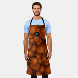 Delantal patrón deportivo de baloncesto personalizado