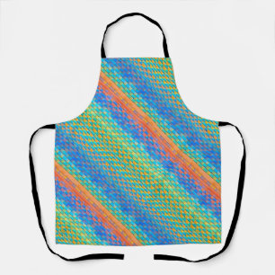 Delantal Patrón digital colorido y abstracto