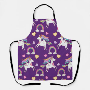 Delantal Patrón divertido de caballo mágico Unicornio