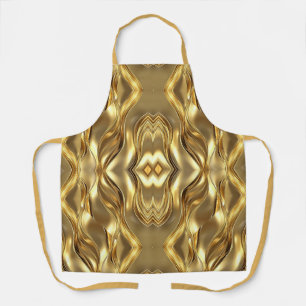 Delantal Patrón Dorado Radiante