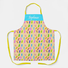 Delantal Patrón Flip Flop personalizado