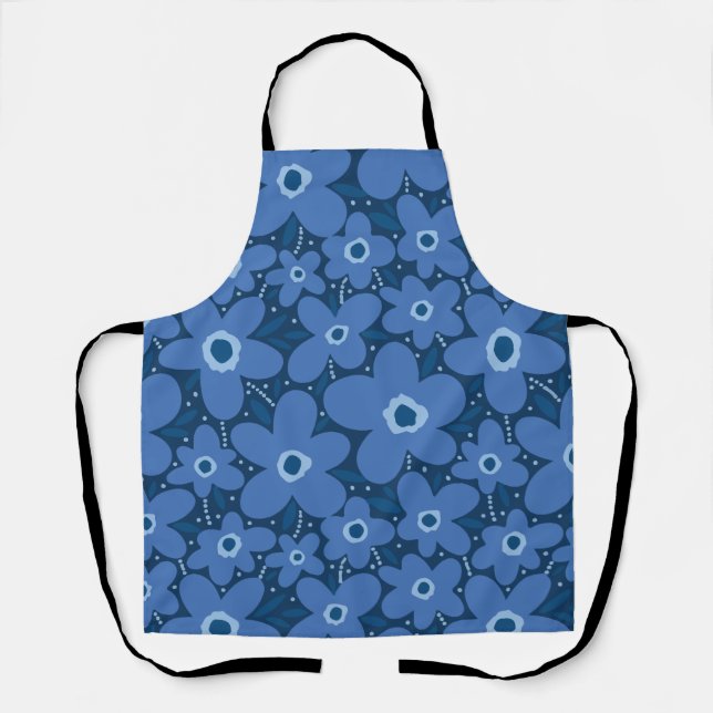 Delantal patrón floral (Anverso)