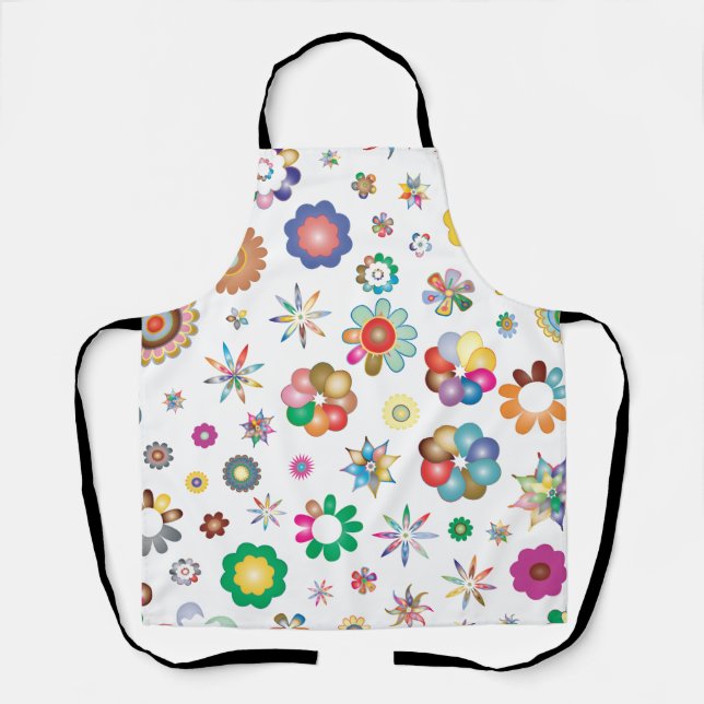 Delantal Patrón Floral (Anverso)