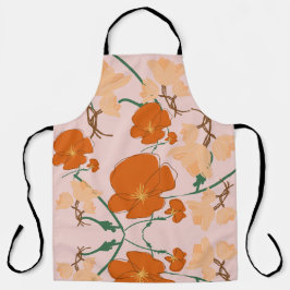 Delantal patrón floral