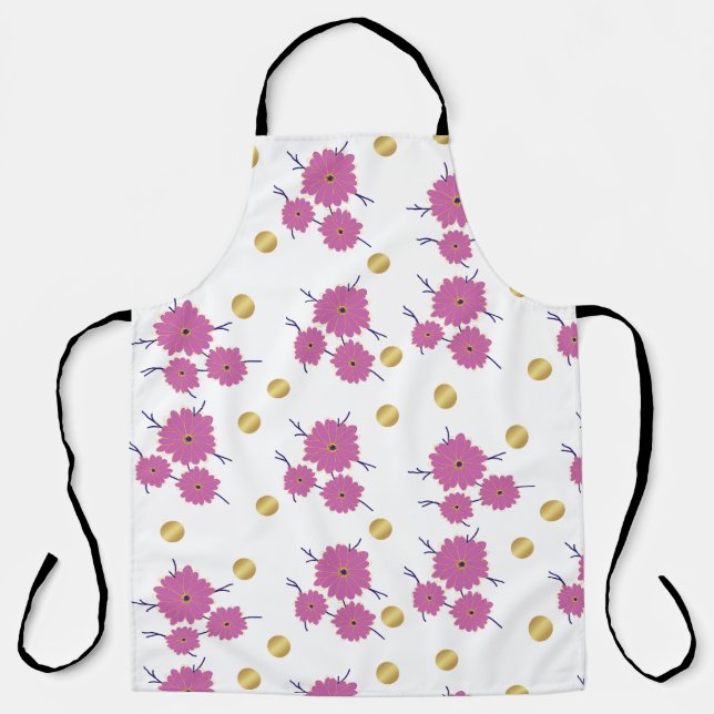 DELANTAL PATRÓN FLORAL (Anverso)