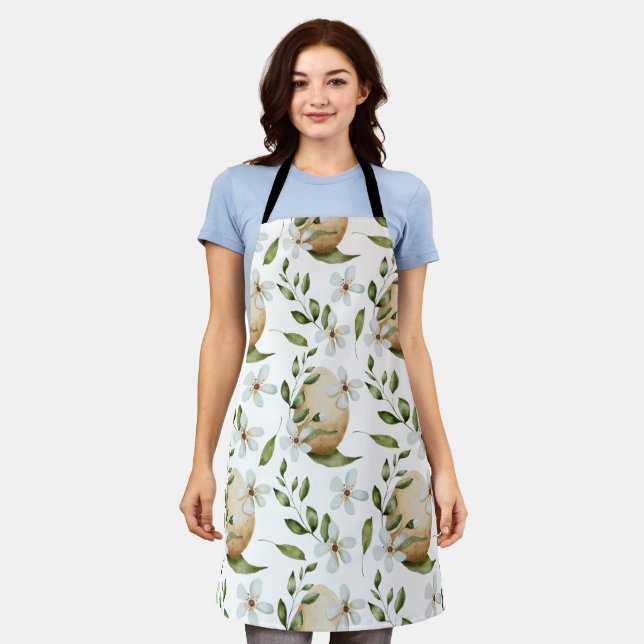 Delantal Patrón floral (Gastado)