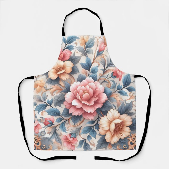 Delantal Patrón floral (Anverso)