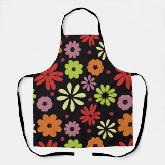 Delantal Patrón floral continuo otoñal