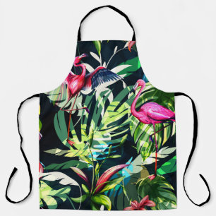 Delantal Patrón floral de fondo sin brillo. Licencia tropic