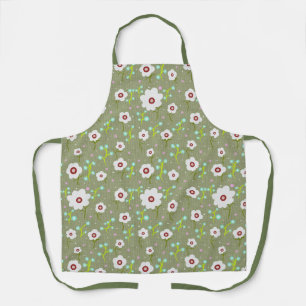 Delantal Patrón floral de primavera