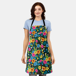 Delantal Patrón floral de vibrante Ditsy-43785
