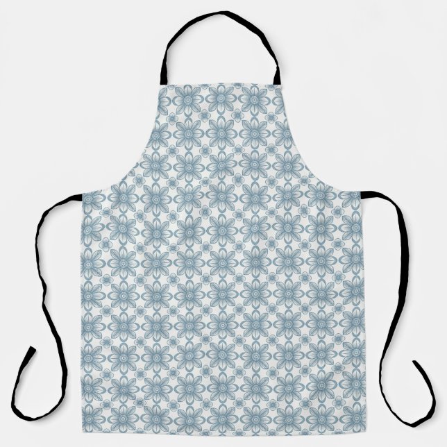 Delantal Patrón floral escandinavo (Anverso)