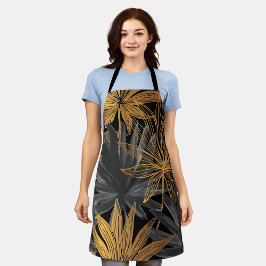 Delantal Patrón floral estético sin costuras