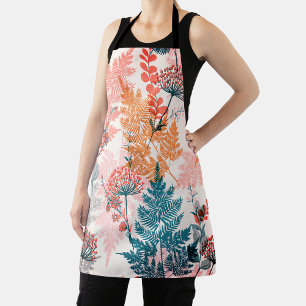Delantal Patrón floral estético sin costuras