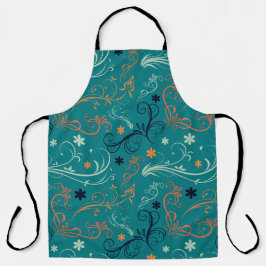 Delantal Patrón floral Estilo cocina Apron