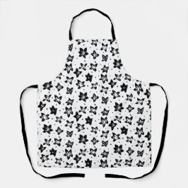 Delantal Patrón floral reconstruido - Gótico acromático