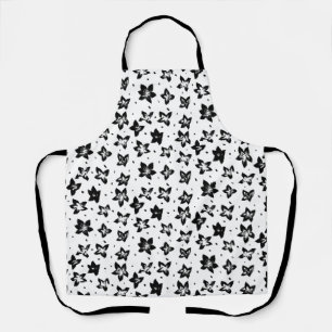 Delantal Patrón floral reconstruido - Gótico acromático