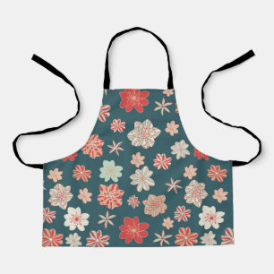 Delantal Patrón floral sin costuras