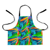 Patrón floral verde y Naranja