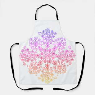 Delantal Patrón Folclórico Boho