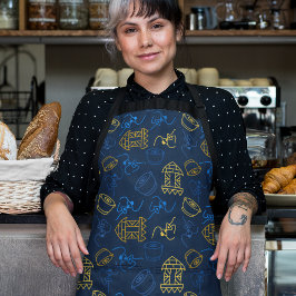 Delantal Patrón folclórico tribal festivo