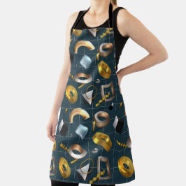 Delantal Patrón geométrico 3D