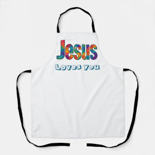Delantal patrón geométrico de Jesús