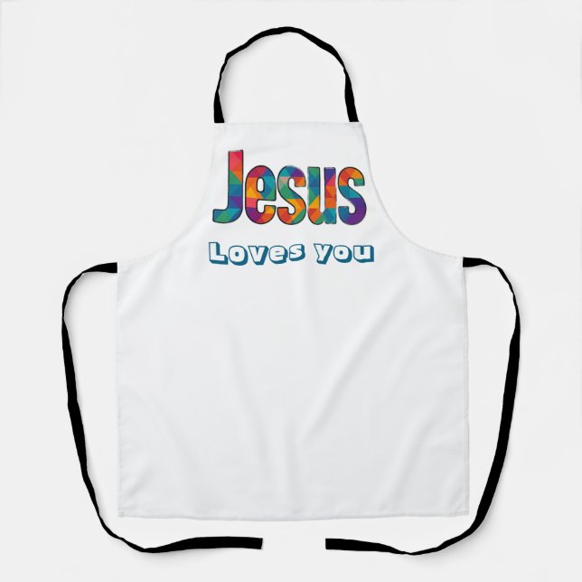 Delantal patrón geométrico de Jesús (Anverso)