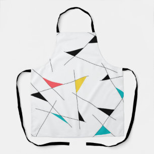 Delantal Patrón geométrico de trendy, divertida, triangular