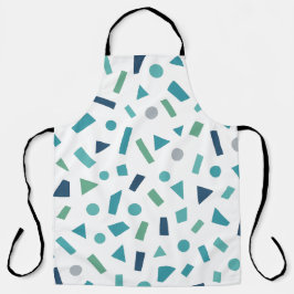 Delantal Patrón geométrico retro - Diseño de estilo Memphis