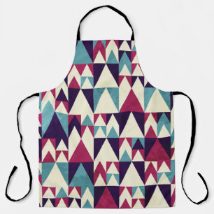 Delantal Patrón geométrico sin soldadura del triángulo retr