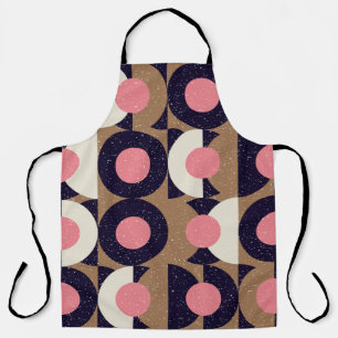 Delantal Patrón geométrico uniforme abstracto moderno con