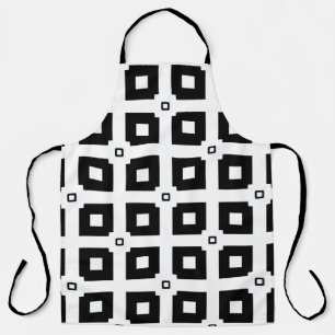 Delantal Patrón geométrico vintage. Fijación de los element