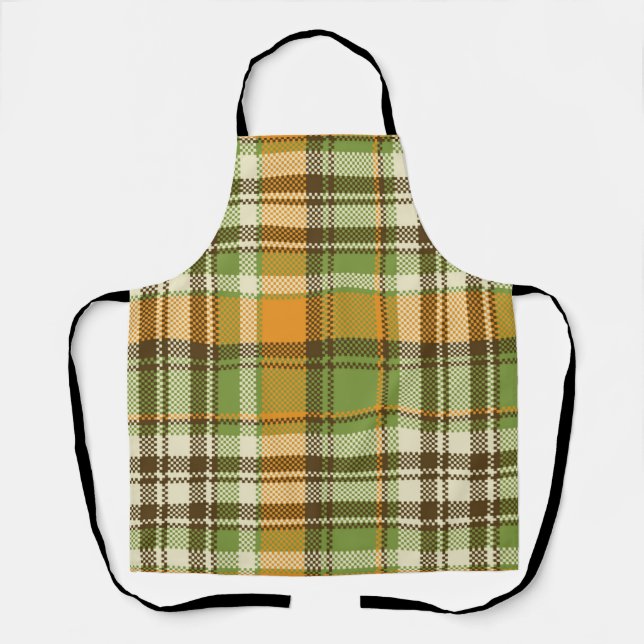 Delantal  Patrón Geométrico Vintage Moda Tendencia         (Anverso)