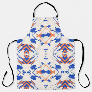 Delantal  patrón hipster colorido sin fisuras con geométric